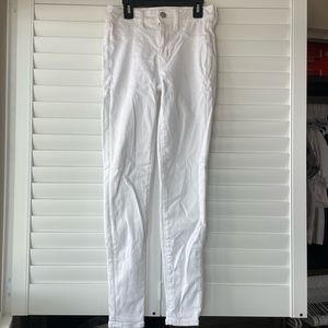 American Eagle White Skinny Jeans